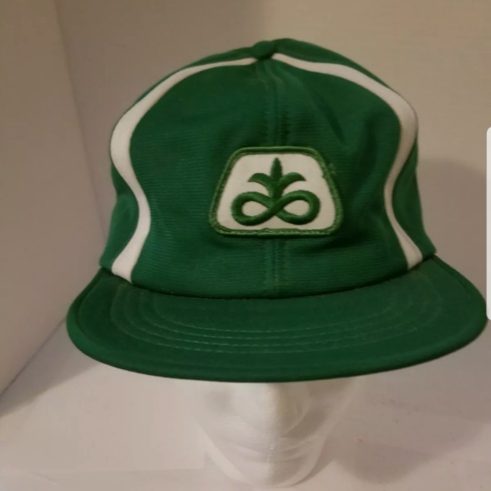 Vintage Pioneer Seed Snapback Patch Hat USA
